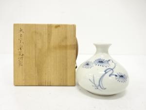 染付　花　油壷